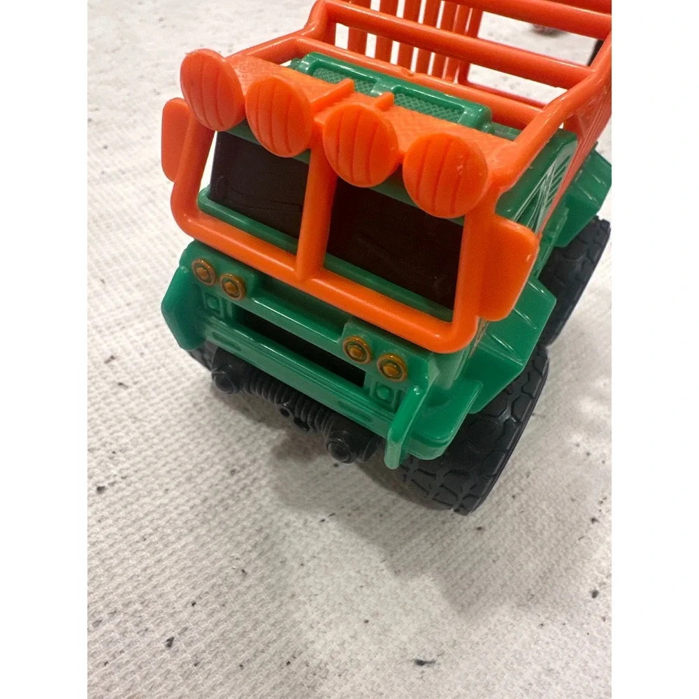 Mattel matchbox Green Orange Dino catch squad Rescue Truck Toy Kids Playset Cage
